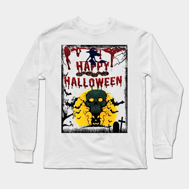 HALLOWEEN Long Sleeve T-Shirt by khadkabanc